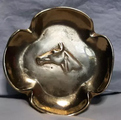 Cast Brass Virginia Metal Crafters Horse Ashtray Dish 1950s • $25