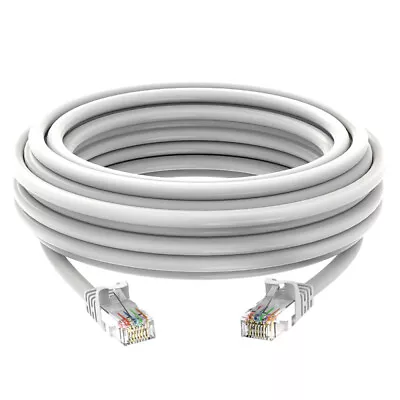 25FT Cat6 PoE IP Camera NVR Ethernet Cable Outdoor/Indoor RJ45 Jacks Cord Wire • $8.99