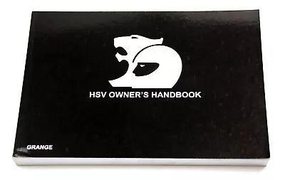 Genuine Hsv Owners Manual Wm Grange (my12) New Hsv-00a-110301 • $145