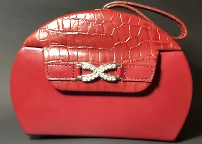 Vintage Lady Dianna Spencer By Wolf Designs Jewelry Box Travel Case Red Leather • $44.99