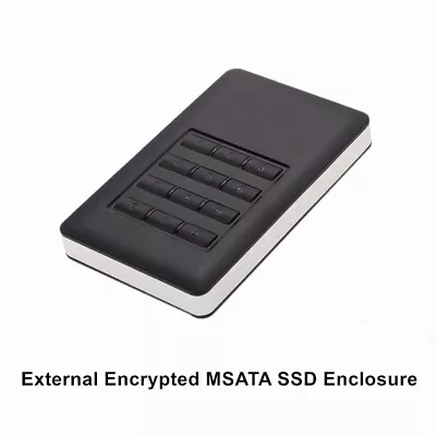 External USB3.0 Encrypted Mobile Solid State Disk Enclosure Case For MSATA SSD • $25.97