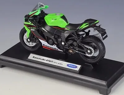 Welly 1:18 Kawasaki 2021 Ninja ZX 10R Motorcycle Model Collection Gift Toy Boy • $17.59