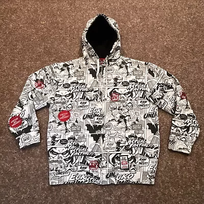 Ecko Unlimited Comic Strip Graphic Art All Over Hoodie White Black Red XLarge XL • $79.99