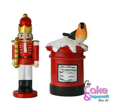 Post Box Nutcracker Cake Topper Decoration Xmas Christmas British Cute • £6.29