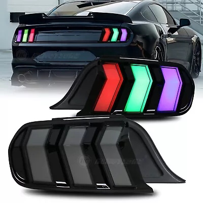 Smoked RGB LED Tail Lights For Ford Mustang Euro 2015-2023 Sequential Rear Lamps • $675