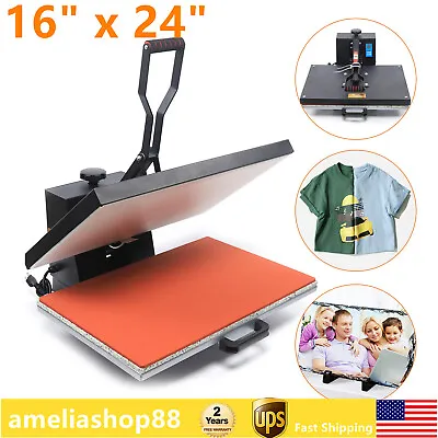 Heat Press Machine 16  X 24  Clamshell Heating Sublimation Printer For T-shirt • $275.50