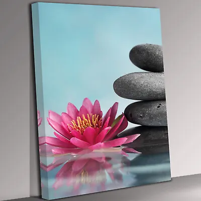 Spa Lily Wellness Canvas Wall Art Picture Print • £29.98