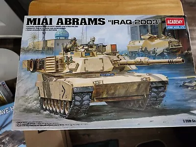 NEW 87-13202 ACADEMY 1/35th Scale M1A1 ABRAMS IRAQ 2003 Model Kit (SHF) • $45