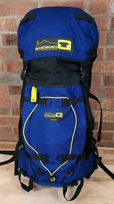 Mountainsmith Wizard Hiking 55L Internal Frame Back Pack Blue Black • $89