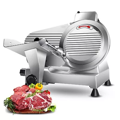 10 Inch Commercial Meat Slicer 240W Electric Frozen Meat Cheese Food Slicer New • $249.99