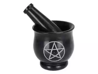 Soapstone Wicca Pagan Large Mortar And Pestle Altar Decoration Witchcraft Wicca • $45