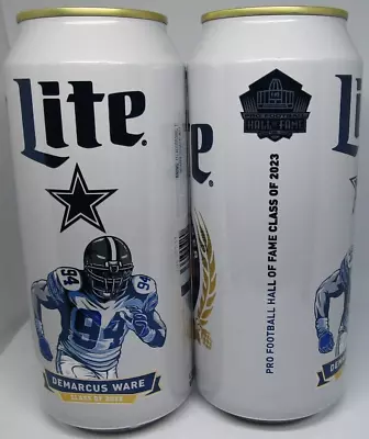 DeMarcus Ware HOF 2023 Dallas Cowboys Football Miller Lite 16 Oz Empty Beer Can • $4.97