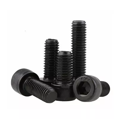 £5.49 • Buy Allen Cap Head Machine Screws/Bolts Hex Socket Black Self-Color Steel  M5 – M12