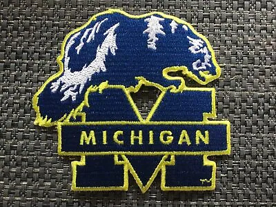 $6.69 • Buy The University Of Michigan Wolverines Vintage Embroidered Iron On Patch 3  X 3.5