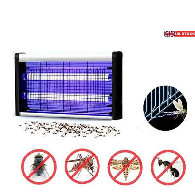 £20.59 • Buy Electric UV Mosquitos Fly Insect Killer Bug Zapper Indoor Pest Catcher Trap Lamp