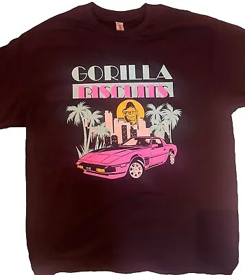 Gorilla Biscuits Hardcore Large Limited NEW Sold Out Large Miami Vice T-Shirt • £48