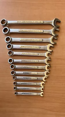 Vintage Craftsman 12pc.  =V= Series Metric Combination Wrench Set Made In USA • $115