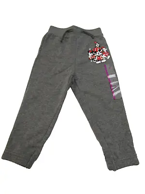 Disney Child Toddler Size 3T Gray Mickey Mouse Minnie Donald Duck Sweatpants • $9.99