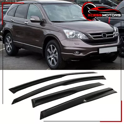 Fits 07-11 Honda CRV Mugen Style 4PCS Window Visor Vent Rain Deflectors Acrylic • $26.98