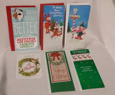 Christmas Cards Money/Gift Card Holder Lot Of 6 Cards With Envelopes Mixed • $6.25