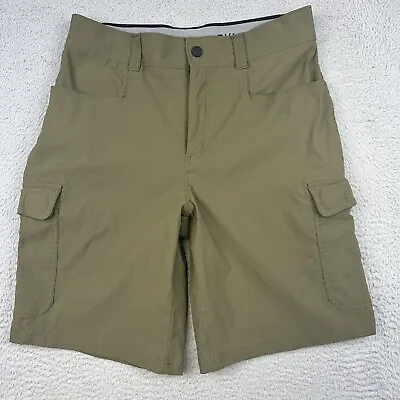 Orvis Cargo Shorts Mens 32 Green Nylon Spandex Hiking Outdoor Camp Fishing Hike • $19.95
