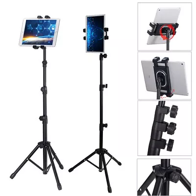 Pro Stretchable Tablet Tripod Stand Mount Holder 4.7’’ - 12.9’’ For IPad IPhone • £16.95