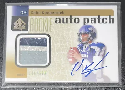 Colin Kaepernick 2011 SP Authentic ROOKIE AUTO 3-Color Patch #233 - Nevada • $36.75