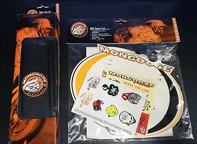NOS Mongoose Bicycles BMX Pad Set And BMX Variety Number Plate Pack • $49.99