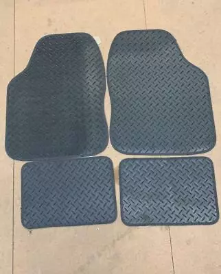 FOR: VOLVO V40 V50 V60 V70 - UNIVERSAL Car Floor Mats Black Rubber & GREY TRIM • $16.17