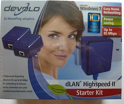 DEVOLO 2 X Home Plug Adapters DLAN Highspeed II New In Packaging • £25