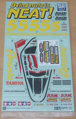 Tamiya 58489 Avante 2011 9495667/19495667 Decals/Stickers NIP • £14.99