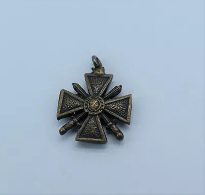 $39.99 • Buy WW2 France War Cross Croix Guerre VICHY 1939 1940 French Military Sm Medal Charm