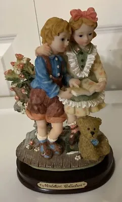 MONTEFIORI COLLECTION FIGURINE Boy And Girl Reading A Book • $189.66