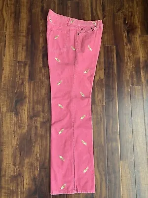 USED Women’s J.Crew Corduroy Embroidered Pants - Size 10 • $11.99