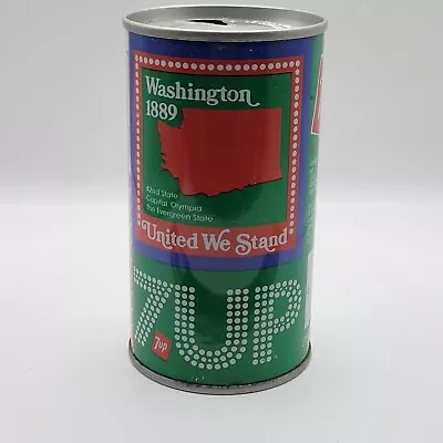 7up United We Stand Soda Pop Can #47 Washington - Vintage • $6.74