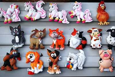  Resin 3d Hand Painted Novelty Fridge Magnets -66 Types - Animals - Horror • £2.25