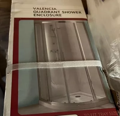 Valencia Quadrant Shower Enclosure - Brand New!  Silver Frame With Ceramic Tray • £120