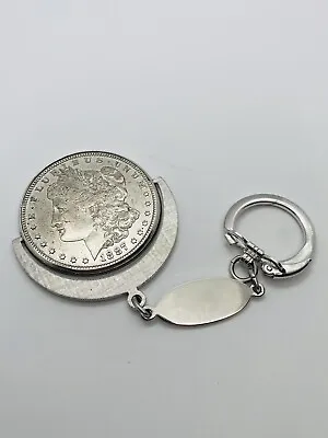 1887 Morgan Dollar Antique Spinner Keychain Coin Very Nice Condition • $65