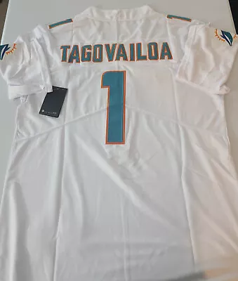 NWT Stitched Dolphins Jersey #1 Tua Tagovailoa Size SMLXL2XL3XL *NEW* • $39.99