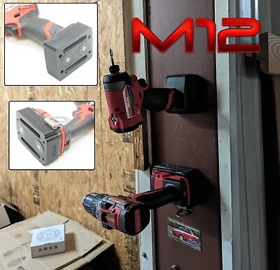 Magnetic Wall Mount Tool Holder For Milwaukee M12 12v Drill Impact Hammer • $19.95