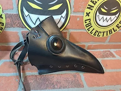 Plague Doctor Bird Mask -Long Nose Beak Cosplay ( Black Steampunk Masquerade) • $11.69