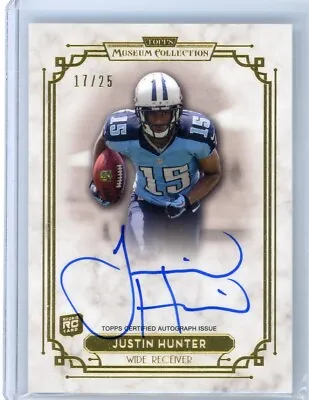 $4.50 • Buy 2013 Museum Collection Justin Hunter Rookie Auto #/25 Combined Shipping