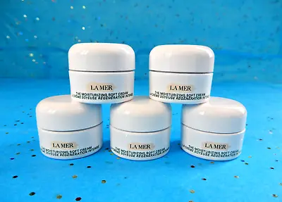 5x LA MER Creme De La Mer The Moisturizing SOFT Cream Mini .12 Oz ~$120 Value • $39.99