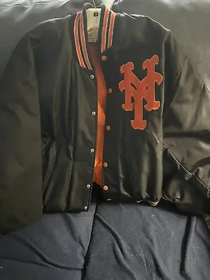 Vintage MLB New York NY Giants  Satin Jacket Size Large Baseball SF Custom Made • $175