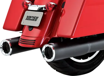 VH 4.5 In Hi Output Slip On Mufflers Black Harley Road Glide 3 23 • $799.99