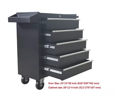 Heavy-duty Tool Car With Wheels 5-Drawer Storage Cabinet With Locking System New • $277.30