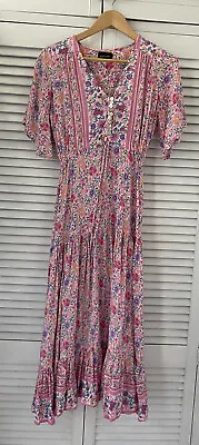 Roseson Floral Maxi Dress Size 8 • $15