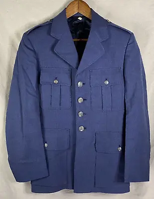 US Air Force Dress Blue Service Jacket Coat Military USAF 35R • $29.87