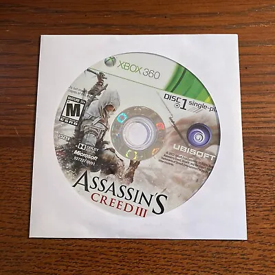 Assassin's Creed III 3 (Xbox 360) Disc 1 Only Single Player Tested Working • $3.75