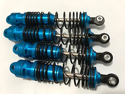 Big Bore ALUMINUM SHOCKS W/ 4mm Shafts Fit Team Associated RC10 1/10 -Blue • $26.99